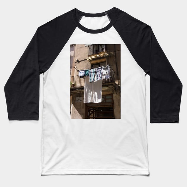 Hanging washing. Baseball T-Shirt by sma1050